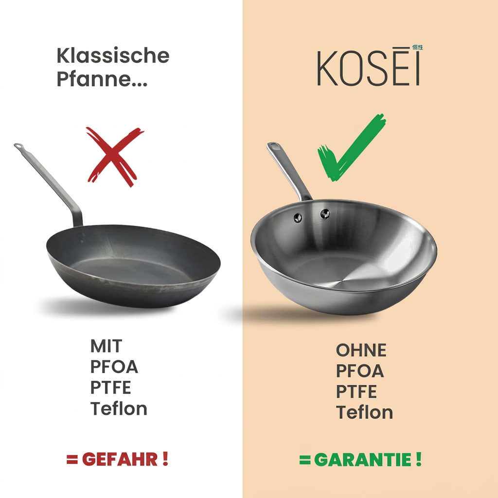 Wok Edelstahl - KOSEI